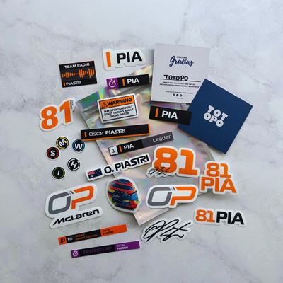 Stickers F1: Oscar Piastri