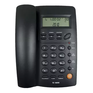 Teléfono Homedesk Tc-9200 Fijo - Color Negro