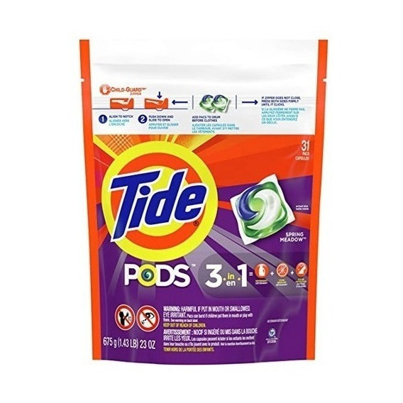 Tide Pods Detergente Para Ropa En Cápsulas 31 Unidades Local