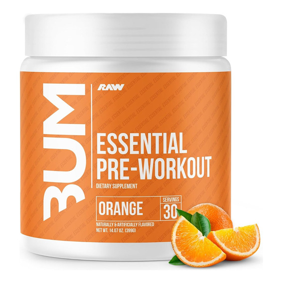 Pre Entreno Cbum Essential Raw Nutrition 30 Servs Naranja