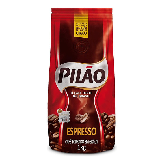 Café Brasileño Pilao 1 Kg En Grano Para Moler Espresso