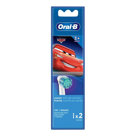 Repuesto Cepillo Dental Electrico Oral-b Cars 3+ X 2und