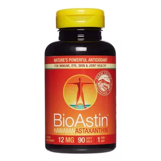 Bioastin Astaxanthina 12mg X 90 Caps Importado De Usa