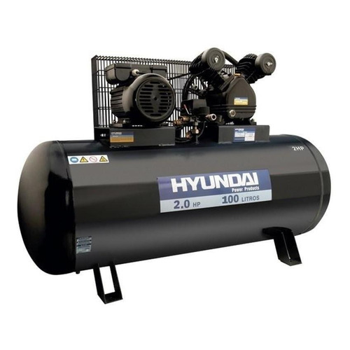 Compresor de aire eléctrico Hyundai HYAC 100C 100L 2hp 220V 50Hz negro