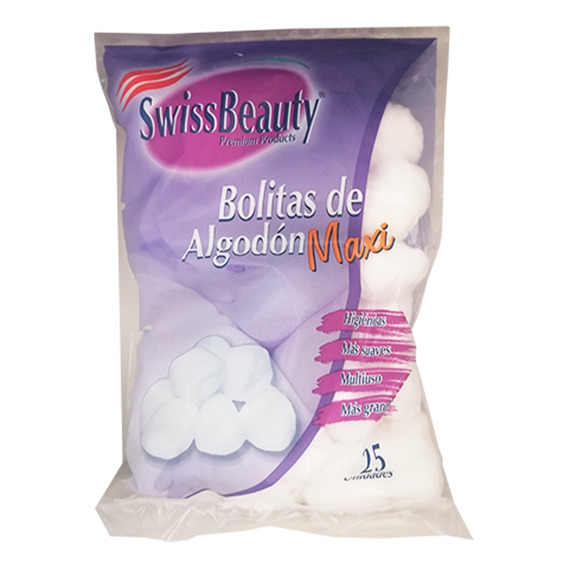 Swiss Beauty Bolitas De Algodón Maxi 25u