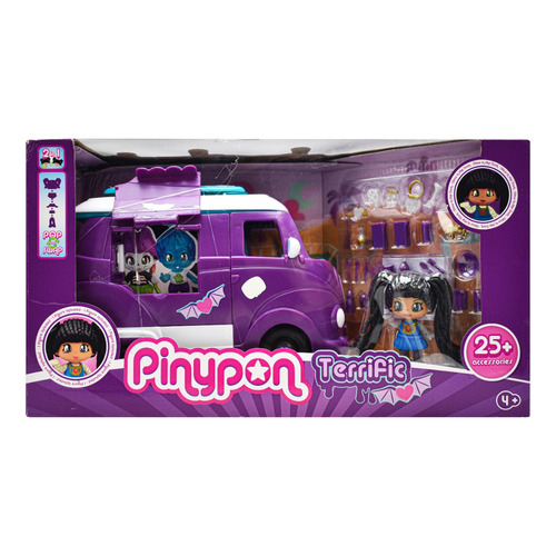 Pinypon Terrific Van Friends 25 Accesorios Violeta Famosa Cd