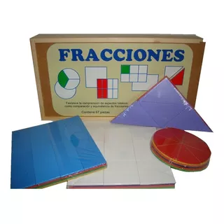 Juego Fracciones Para Armar - 67 Piezas Didactico Qwerty