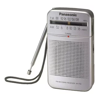 Radio Portátil Panasonic Am/fm A Pilas Rf-p50d Plateado