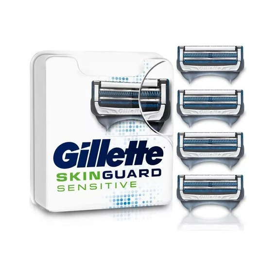 Gillette Repuesto Máquina De Afeitar Skinguard 4 Cartuchos