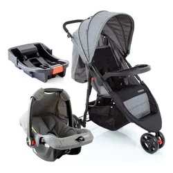 Conjunto Travel System Jetty Trio Cinza Mescla Cosco Kids no Mercado Livre com oferta e cupom de desconto