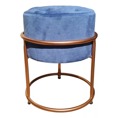 Taburete Puff para vestidor y bar Boutique Camarim Comfort Blue