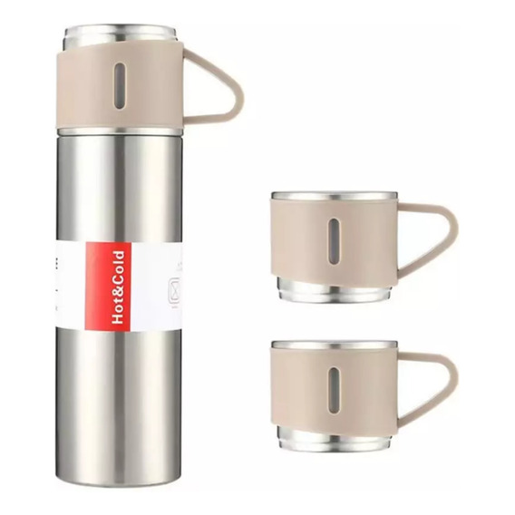 Set Termos Para Caliente Frio Termo Café Te + 3 Tazas 500 Ml