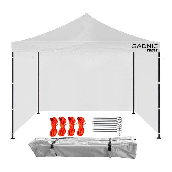 Gazebo Gadnic Plegable 3x4,5mt Reforzado Impermeable Color Blanco