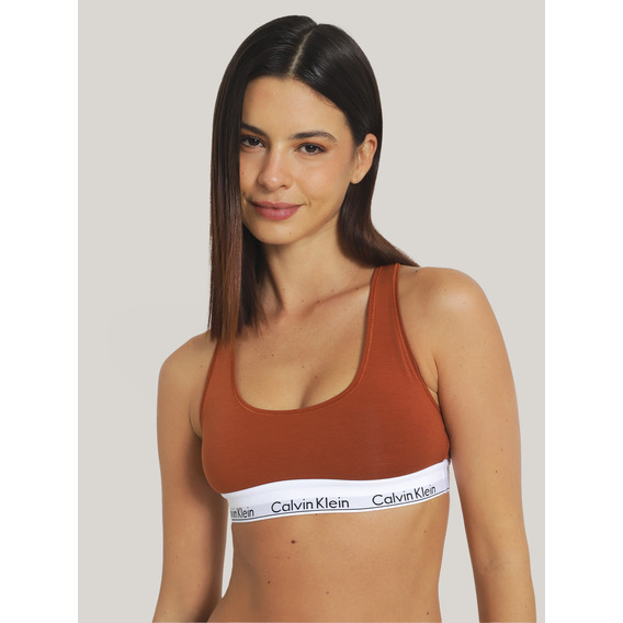 Bralette Modern Cotton Naranja Calvin Klein