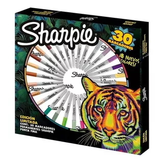 Marcadores Sharpie Ruleta Tierra Tigre X 30 Colores