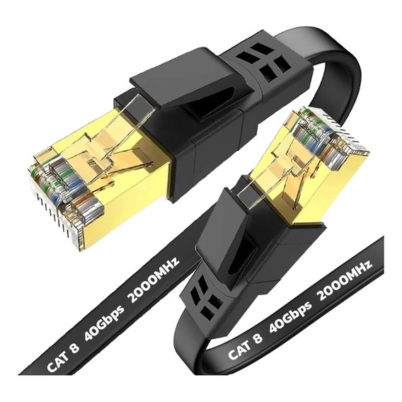 Cable Utp Cat 8 Rj45 Ethernet 3m Ponchado Certificado 40gbps