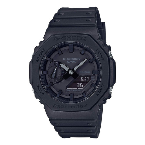 Reloj Casio G-shock Ga-2100-1a1dr Hombre Color de la correa Negro Color del bisel Negro Color del fondo Negro