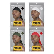 Bandana Durag Cetim Silky Preta - TUG Brasil