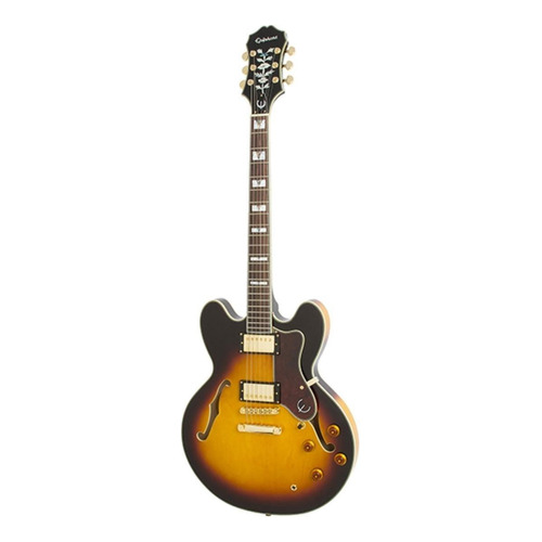 Guitarra eléctrica Epiphone Archtop Sheraton-II PRO de arce vintage sunburst brillante con diapasón de granadillo brasileño