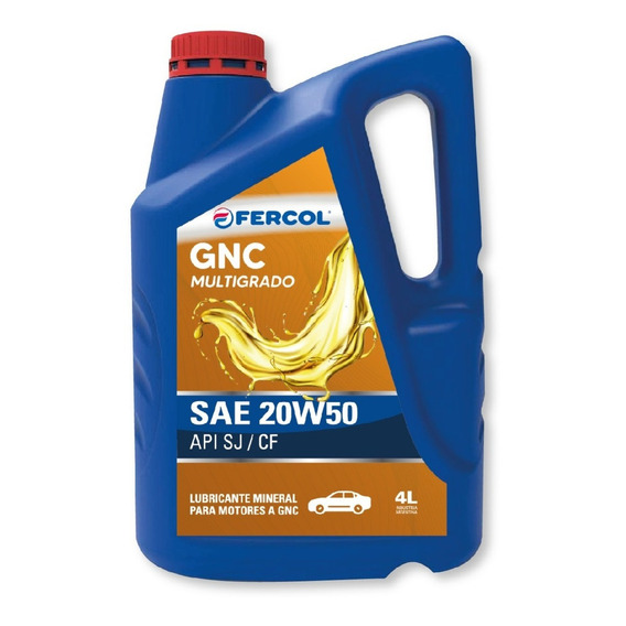 Aceite Lubricante Mineral Multigrado 20w50 Motor Gnc Fercol