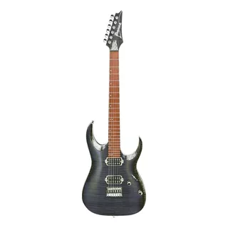 Guitarra Eléctrica Ibanez Rga Standard Rga42fm De Arce/meranti Transparent Gray Flat Con Diapasón De Jatoba