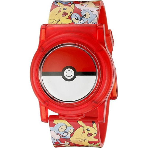Reloj Pulsera Pokemon Pikachu Watch Quartz Lcd Niños Adulto