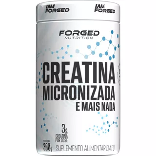 Creatina Micronizada 100% Pura, 300 G, Sabor Natural De Forged Nutrition