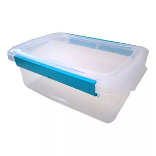 Contenedor N2 Plástico X6unid Tapa Apto Freezer Cristal