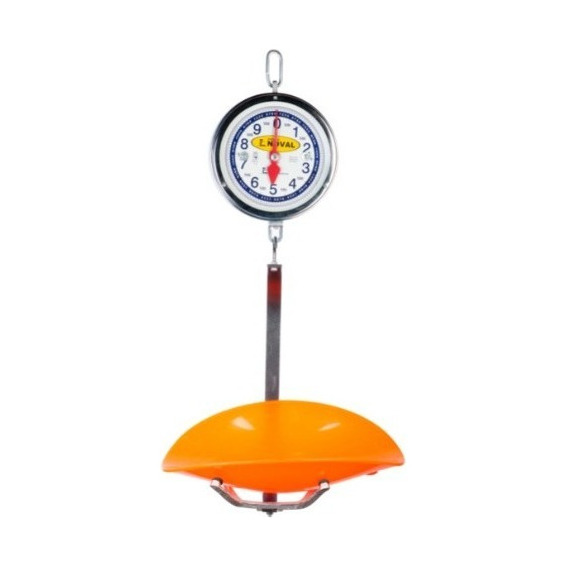 Báscula Colgante Mecánica De Reloj De Cucharón 20kg Color Gris