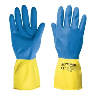 Guantes De Látex Reforzados Para Limpieza Med, Truper 15268