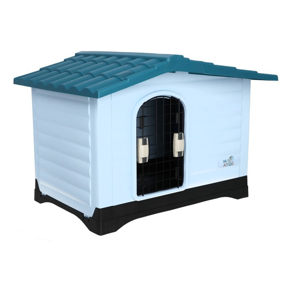 Casa Para Perro Con Puerta Razas Medianas Térmica 91x69x66cm