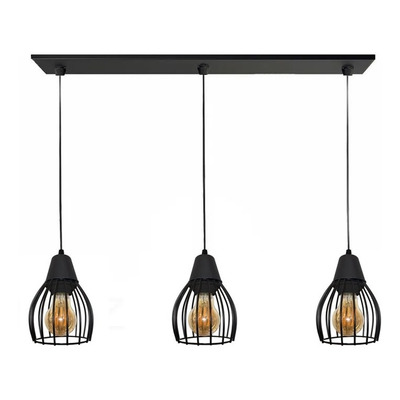 Colgante Jaula 1 Luz Deco Moderna Small Vintage Apto Led Sf