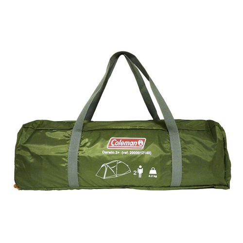 Carpa Coleman Darwin 2.0 2p+ C/ Abside Waterproof Tent Color Verde