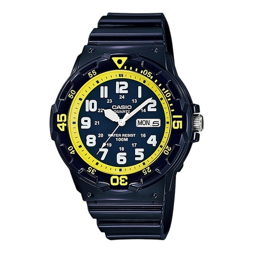 Reloj Casio Análogo Mrw-200hc-2bvdf Hombre Color de la correa Negro