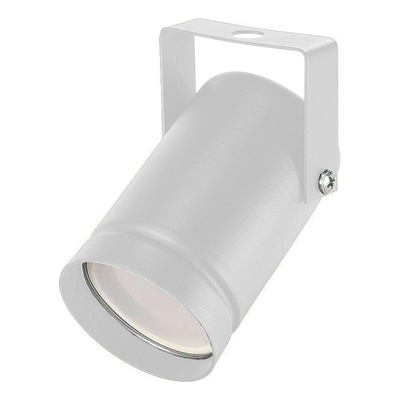 Riel 4 Luces 1 Metro Apto Led Spot Cabezal Movil Blanco