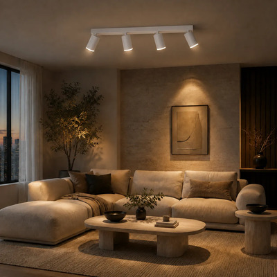 Aplique Moderno Led Layla 4xgu10 Alum Blanco Blanco