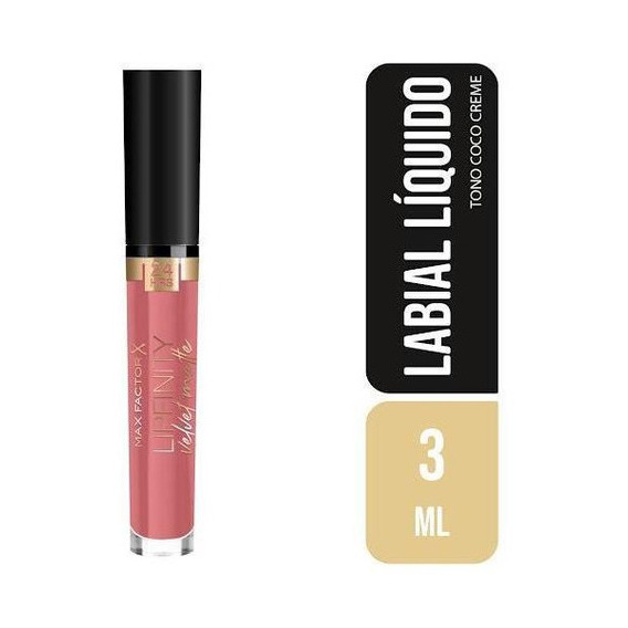 Labial Lipfinity Velvet Matte Max Factor Coco C X 23 Gr Color Multicolor