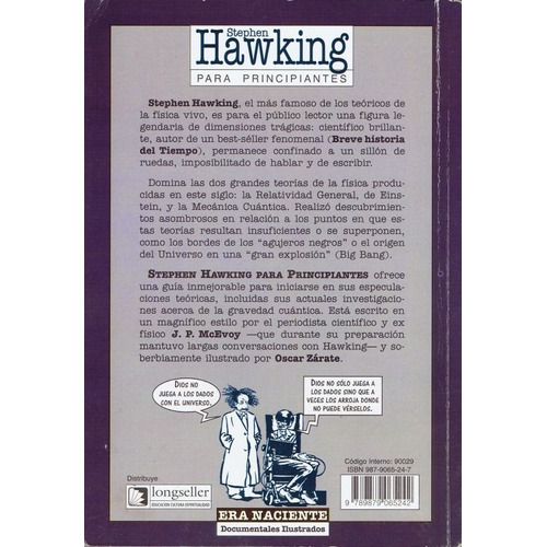 Stephen Hawking Para Principiantes, de Mcevoy, J.P.. Editorial Longseller, tapa blanda en español