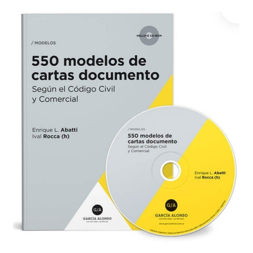 550 Modelos De Cartas Documento Del Ccyc - Abatti, Roc