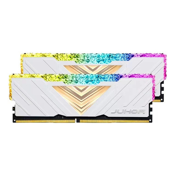 Memoria Ram Rgb Gamer Ddr4 3200mhz 16gb(2*8g) Juhor Blanca 