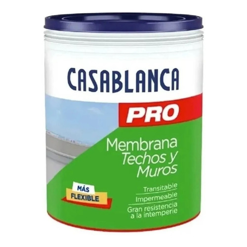 Membrana Liquida Techos Y Muros Casablanca Pro 10kg Color Teja