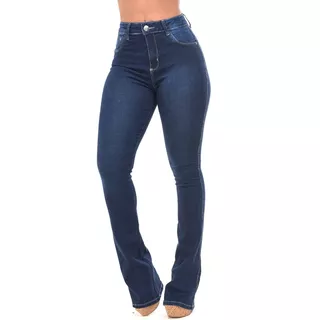 Calças Jeans Feminina Premium Cintura Alta Modela Bumbum