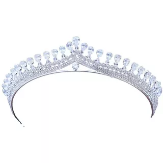 Coroa Tiara Porta Coque Noiva Strass Prata 15 Anos