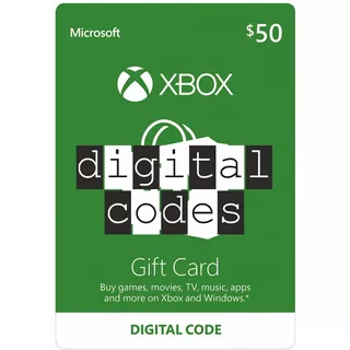 Código Xbox Usa 50 Usd Digital Codes