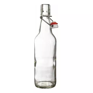 12 Botellas De Vidrio De 500ml + Tapón Mecánico