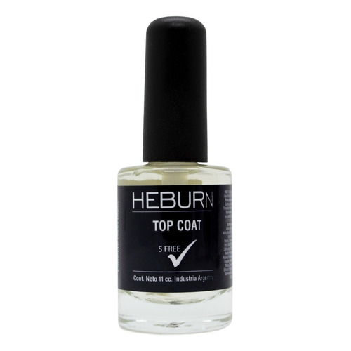 Heburn Esmalte Uñas 191 Top Coat Laca Protección Manicuria Color Transparente