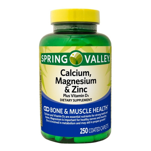 Vitamina D3 + Calcio + Magnesio + Zinc 250 Tabletas Eg C13
