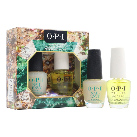 Kit Calcio Fortalecedor Y Aceite De Cutículas Opi Uñas 15ml Color Multicolor