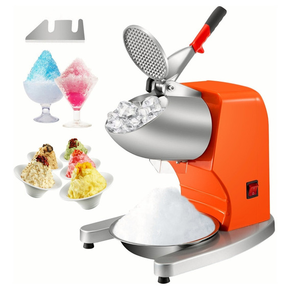 Vevor Maquina Triturador De Hielo Raspados Gris Doble Color Naranja