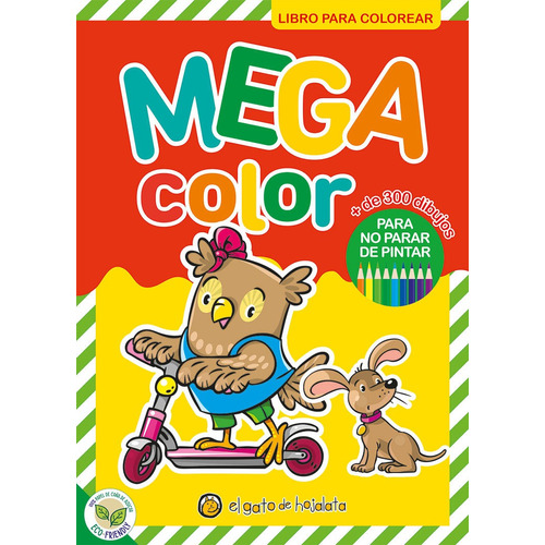 Mega Color 2 - Libro Para Colorear - El Gato De Hojalata